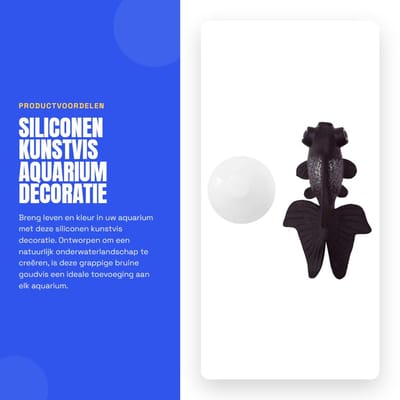 Dailygoods- Kunstvis Grappig Siliconen Ornament - Aquariumdecoratie - Levendige Kleuren - Natuurlijke Omgeving - Veilig voor Vissen - Hoogwaardige Materialen