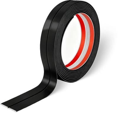Dailygoods- Hoeklijst Zelfklevend - 2 cm x 3 m Zwarte Kunststof