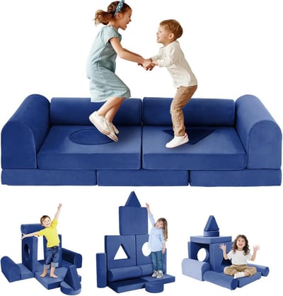 Modulaire Kinderspeelbank: Flexibele, Converiteerbare Bouwblokkenbank voor Peuters en Kinderen