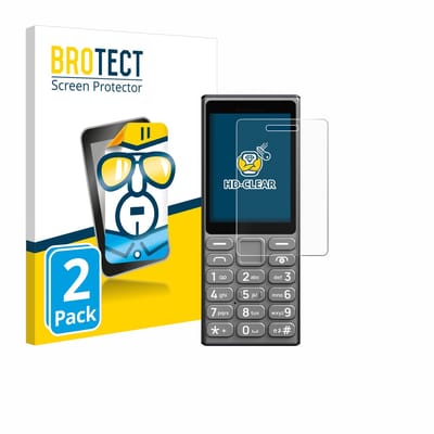 BROTECT - Screenprotector voor HMD 110 4G - Folie Beschermfolie transparant 2 Stuks