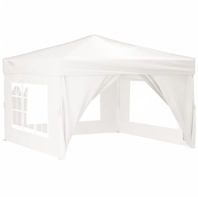 Partytent opvouwbaar - Paviljoen - 3x3 - Easy up - Waterdicht - met Zijwanden - Weerbestendig - Wit