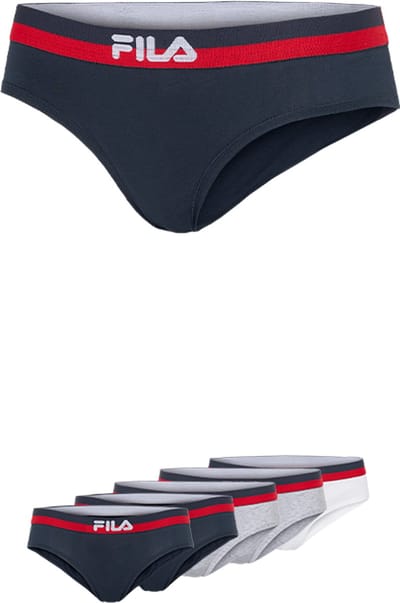 Fila Urban String Gekleurde Waistband - Maat L - 5 Pack - Navy/Grijs/Wit