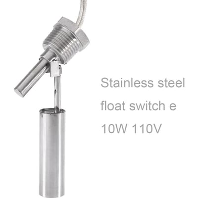 Capteur de niveau d'eau liquide Interrupteur à flotteur flottant pour Réservoir d'eau hydroponique 10W 110V gray