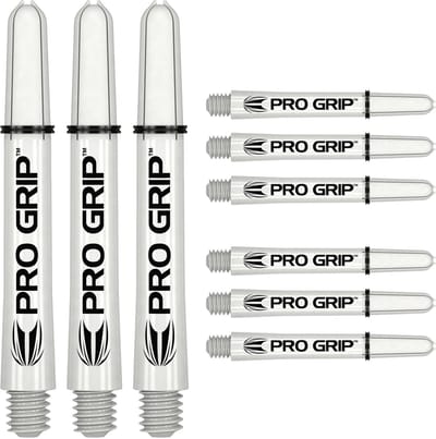 Target Pro Grip 3 Set White - Dart Shafts - Short
