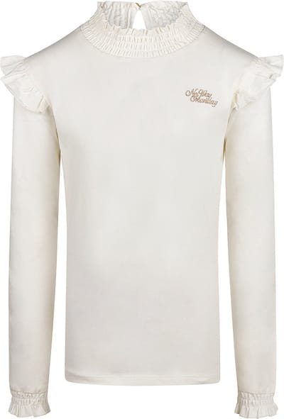 No Way Monday - Meisjes Shirt - Offwhite - Maat 98
