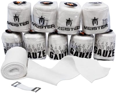 Elastische Gaas Hand Wraps voor Boksen en MMA - Mexicaanse Stijl - 10 Pack