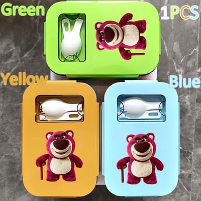 Lunchbox 1000ML Toy Story Bento Lunchbox Voedseldoos Blauw Ingepakte Doos Sheriff Woody Pride Buzz Lightyear Kinderen Gttf Green 1PCS