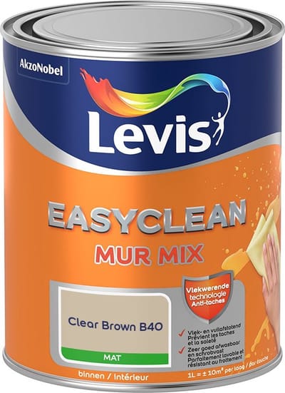 Levis - Easyclean Mur Mat Mix - Clear Brown B40 - Mengverf - 1 L