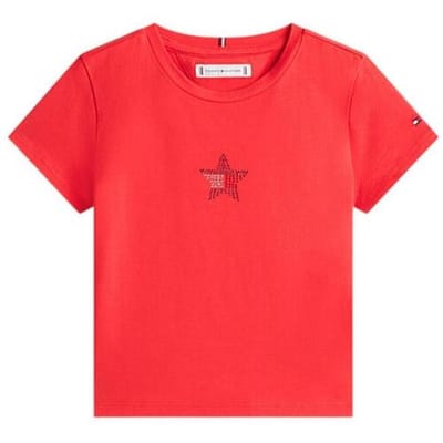 T-Shirt Tommy Hilfiger Star Flag Tee Ss - Fashion Wear - Kinderen
