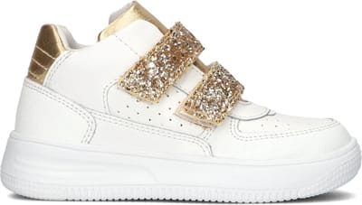 Ton & Ton Unisex Sneakers Helge - Leren Lage sneakers - Wit - Maat 20
