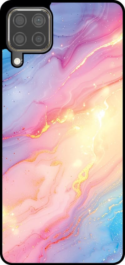 Smartphonica Telefoonhoesje Geschikt voor Huawei P40 Lite met Regenboog Glitter Marmer Opdruk - TPU Backcover Case Rainbow Glitter Marble Design geschikt voor Huawei P40 Lite