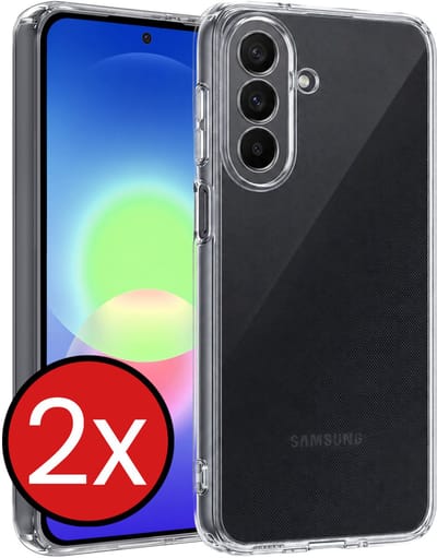Hoesje - 2 Stuks - Geschikt voor Samsung Galaxy A27 - Sterk & Shockproof - Telefoonhoes - Back Cover - Case Siliconen - Telefoon Hoes - Transparant
