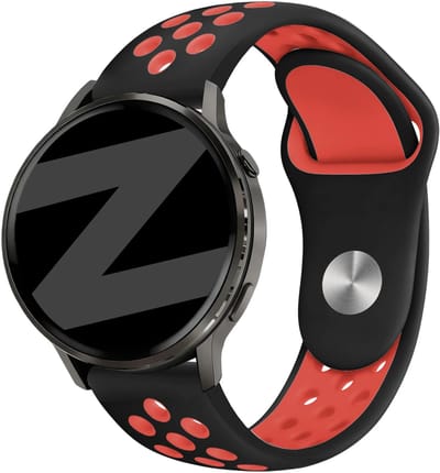 Bandz Sport 'Deluxe' siliconen bandje geschikt voor Garmin Vivoactive 6 / 5 / 3 / Vivomove / 3 / HR / Style / Luxe / Sport / Trend / Forerunner 645 / 570 / 245 / 170 / 165 / 70 / 55 / Venu / SQ / SQ2 / 2 Plus / Approach S12 / S40 / S42 / S44 / S50