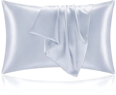 HG Aesthetics Satijnen Kussensloop 50x70 cm – Beauty Pillow voor Huid & Haar – Anti Rimpel & Anti Klit – Zacht als Zijde – Zilver - cadeautje vrouw