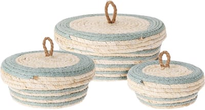 Opbergdozen met deksel, 3 stuks
