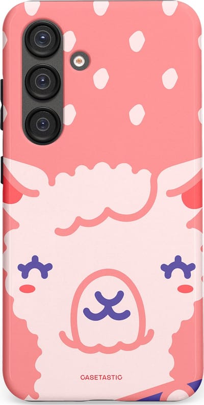 Casetastic Hoesje Geschikt voor Samsung S25 - Stijlvolle Beschermende Duo-layer Case - Lama beat