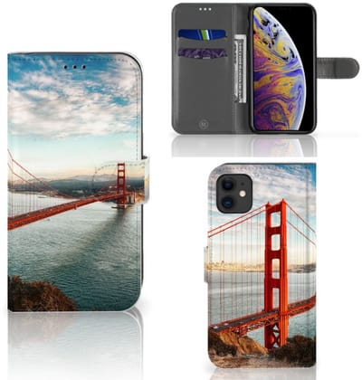 Apple iPhone 11 Flip Cover Golden Gate Bridge
