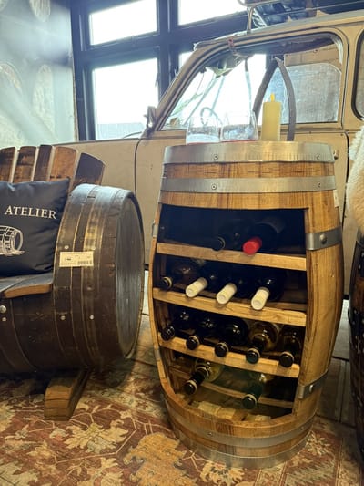 Wijnkast 'Aletanjo' 110 L incl. liggers / Drankenkast / Houten Wijnrek / Wijnvat Kast