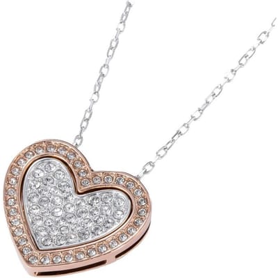 Swarovski Cupid Mode Or Rose Bicolore Cœur Collier Femme collier 5113778 Rose Gold,F white