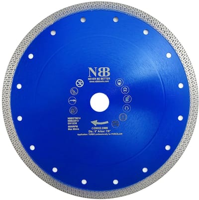 Diamant zaagschijf Turbo Segment 115mm voor Porselein Keramiek Steen