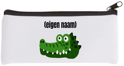 Akyol - krokodil hoofd met eigen naam Etui - Krokodil - krokodillen liefhebbers - iemand die houdt van krokodillen - verjaardag - cadeau - kado - 20 bij 9 cm