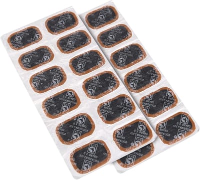 Banden Punctie Patches - Reparatie Tool - Fietsbanden Repareren - Zelfklevend - 32 x 50mm - Zwart