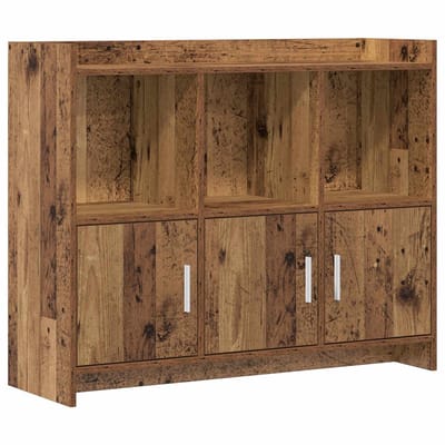 vidaXL - Dressoir - Oud - hout - 98,5 - x - 33 - x - 80 - cm - Bewerkt - hout