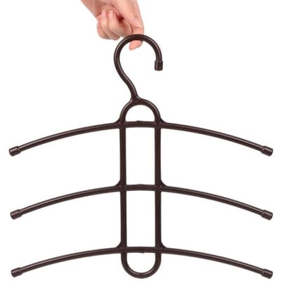 Multifunctionele Hanger Haak Visgraat Kledinghanger Kledingrek Garderobeplek 3 Laags Ruimtebespaarder