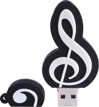 Bladmuziek usb stick 128GB 3.0, muzieksleutel usb stick