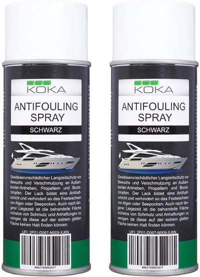 2x Antifouling Spray Zwart