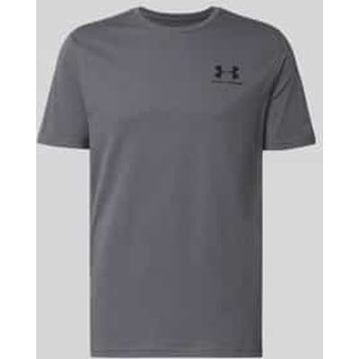 Under Armour UA M SPORTSTYLE LC SS Heren Sportshirt - Grijs - Zwart