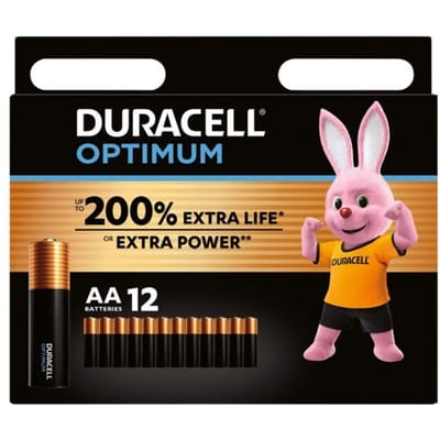 Duracell Optimum AA - alkaline batterijen - 1,5V, LR6 - 12 stuks