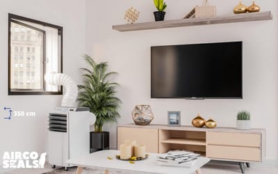 Airco Raamafdichtingskit 350 CM Kiep - Kantelraam – Airco Raamafdichting - Geschikt Voor Kantel - En Kiepraam – Voor Mobiele Airco - Energiebesparend