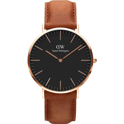 Daniel Wellington DW Watch Classic Durham Black Rose Gold 40mm