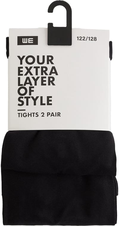 WE Fashion Meisjes panty 2-pack, 50 denier