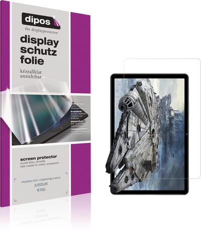 dipos – 2x Beschermfolie geschikt voor JUEDUR R700 | Krasbestendige & heldere Screenprotector Ultra-Thin