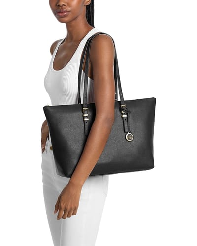 Michael Kors Quinn Large Shopper - Dames - Leer - Zwart