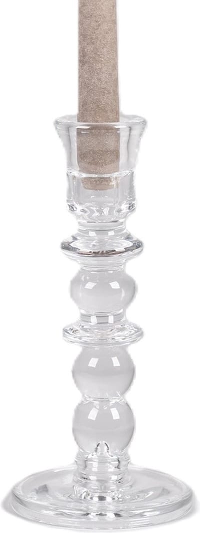 Rasteli Kaarsenhouder-Kandelaar voor tafelkaars Glas D 10,8 cm H 23,2 cm