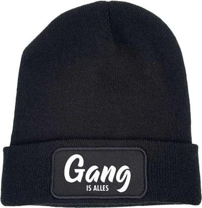 Gang is alles wintermuts zwart - soBAD. | Wintersport | Après ski outfit Warme Muts voor Volwassenen | Heren en Dames Beanie