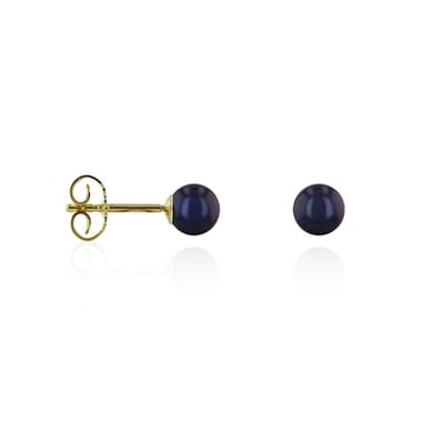 Luna-Pearls - 311.0763 - Oorbellen - 585/-Geel goud met Zoetwater gekweekte parel en Diamanten