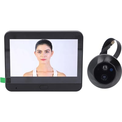 Ensemble Sonnette Vidéo Intelligente 1080P WIFI Interphone Bidirectionnel Écran Couleur 4,3 pouces Grand Angle 120 degrés Vision Nocturne