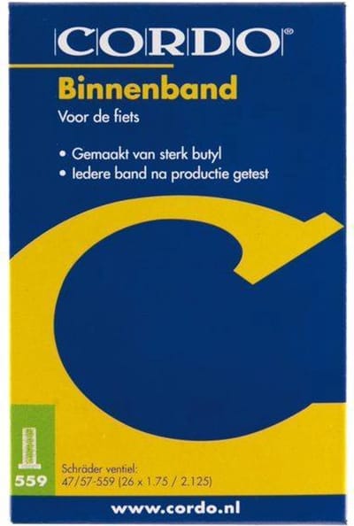 Binnenband 26x1.75/2.25 Schrader 40mm Cordo 47/57-559