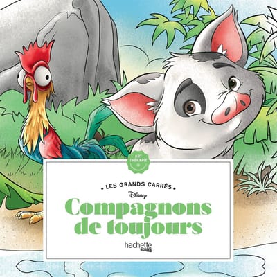 Les Grands Carrés Disney Compagnons de toujours - Kleurboek voor volwassenen