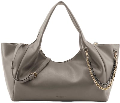 SEIDENFELT MANUFAKTUR schoudertas Lainio Shoulderbag Grey Taupe