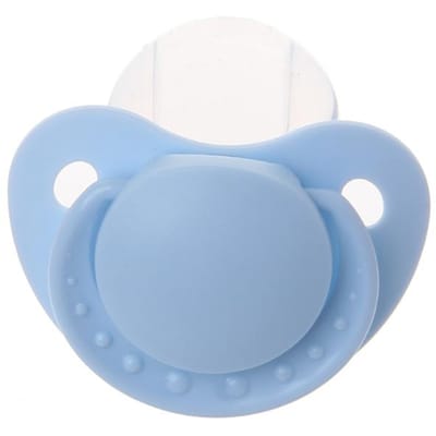Kalmerende Fopspeen voor Volwassenen voor Volwassen Baby's Groot Handvat Schild voor Volwassen Baby's Groot Handvat Roze Blauw Beige blauw
