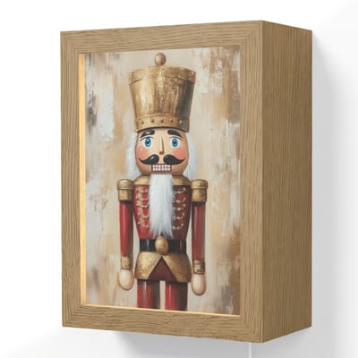 Wandlamp 15x20 cm - Oplaadbaar - Kerst - Poppetje - Abstract - Wandlampen binnen woonkamer - Slaapkamer lamp met kabel - Decoratieve nachtlamp - Vloerlamp snoer