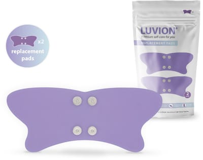 LUVION® Vervangende Electrodepads – Voor TENS Menstruatie Pijnverlichting – Herbruikbaar – 2 Stuks