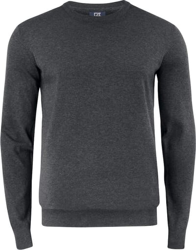Cutter & Buck Oakville Crewneck Heren 355416 - Antraciet Melange - 4XL