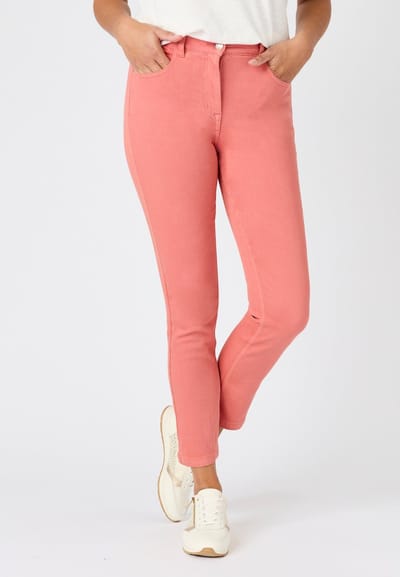 Damart - Jeans slim fit 7/8e broek Perfect Fit by Damart - Dames - Roze - 38