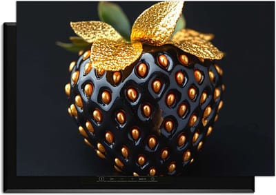 KitchenArt - Golden Berry - Inductie Beschermer - 90x50 cm - Kookplaat Beschermer - Luxe Afdekplaat Inductieplaat - Anti-slip & Oprolbaar - Beschermmat Inductiekookplaat